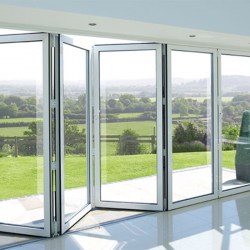 Sliding accordion system from the profile REHAU